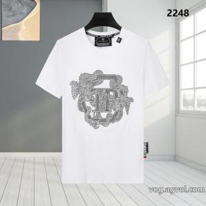 最前線2026素敵なデザイン激安 ブランドフィリッププレイン半袖Tシャツ