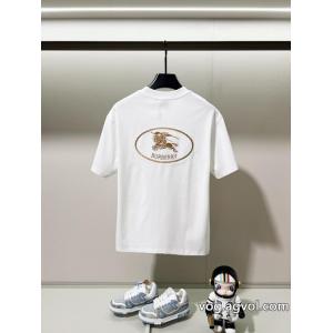 バーバリーブランド 偽物 激安 通販リラックス感急上昇期間限定半袖Tシャツ