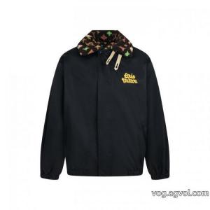 LOUIS VUITTONTylerオールドフラワー取り外し可能モケットネックジャケット