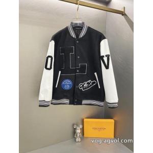 LV大文字走秀金万針刺繍タオル刺繍野球服ジャケット