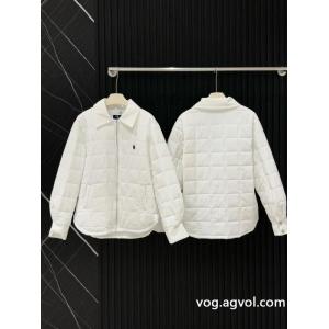 Ralph Laurenポニー刺繍ファスナー開襟薄手チェック綿入れの服