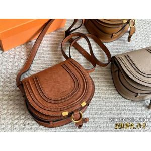 Chloéクラシックサドルバッグ全粒面柔らかレザーバッグ