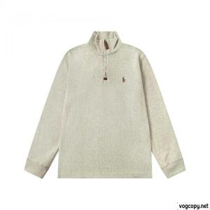 Ralph Laurenラフローレン新作胸元ロゴ刺繍ロゴハーフジップパーカートップス