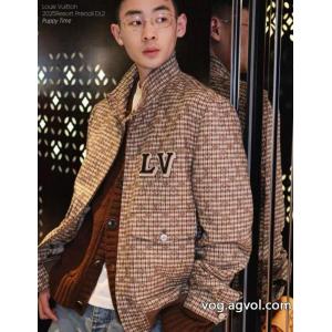 LOUIS VUITTON千鳥格子のオールドフラワージャケット