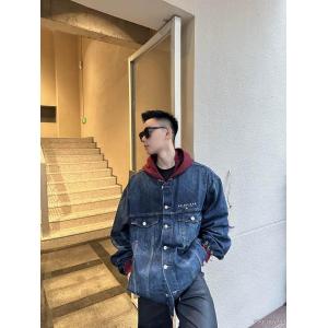 Balenciaga人気専門店新品登場刺繍デニムフードコート