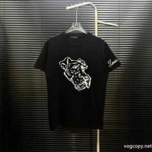 LVルイヴィトン手描きシャビー犬ニット半袖