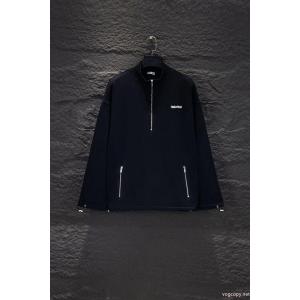 miumiu重工セミファスナーダブルポケットパーカーコート
