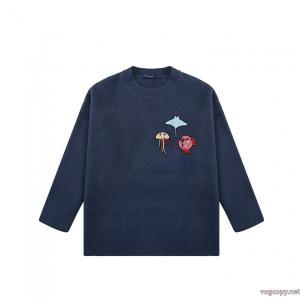 Louis Vuitton冬季限定海洋動物シート刺繍ラウンドネックセーター