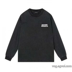 バレンシアガ長袖Tシャツブランド 偽物今年ヒット 品質保証豊富な 高級感漂う
