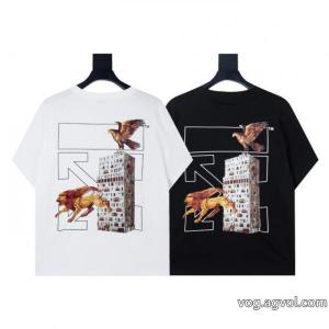Off-Whiteブランド コピー 通販最高級 大注目！  型崩れしにくい半袖Tシャツ