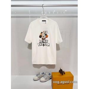 LOUIS VUITTONスーパー コピー ブランド 専門店肌触りがとても良い 絶妙な抜け感 定番最新作    半袖Tシャツ...