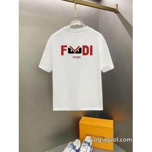 偽物 通販FENDI完売間近 最終セール ギフトＯＫ半袖Tシャツ