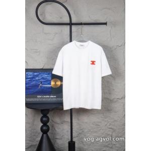 アップデザイン 新作限定 海外通販半袖TシャツCELINEブランド 激安