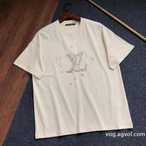 LOUIS VUITTON新作 大人気！ 通販 注目度No.1コラボ 海外限定モデル 新作半袖Tシャツブランド スーパー コ...