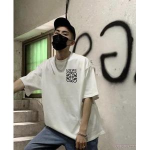 偽 ブランド半袖Tシャツお洒落暖か 魅力を放つ 高品質ロエベ