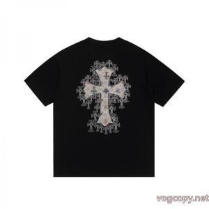 オシャレ度アップ 稀少*新品登場 新色登場ブランド コピー 通販CHROME HEARTS半袖Tシャツ