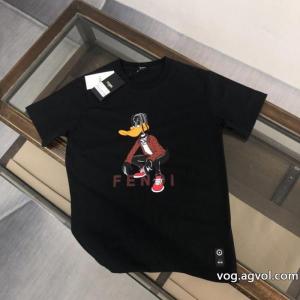 お手頃価格 海外限定! 柔らかい色調半袖TシャツFENDIスーパー コピー 安心