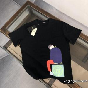 HOT セール 激安 大容量 優秀なアイテム半袖TシャツFENDIブランド 偽物 激安