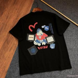 大人モード 上質感 今シーズン注目のアイテム半袖TシャツEVISUコピー 通販