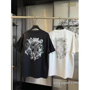 ブランド 偽物 激安半袖Tシャツ流行シンボル 人気新作登場 個性的！CHROME HEARTS