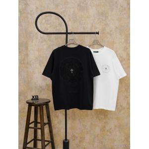 入手困難 最終セール HOT格安人気アイテムCHROME HEARTS偽 ブランド半袖Tシャツ