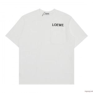 LOEWE高級感ある大人の 着心地良さ 相性抜群のコンビブランド コピー半袖Tシャツ