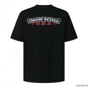 ブランド コピー 安心CHROME HEARTS大流行中 個性的なデザイン  VIP価格人気半袖Tシャツ