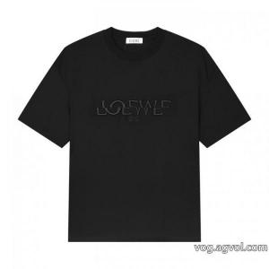 LOEWE最新のアイテム HOT人気 大人の雰囲気たっぷりブランド 激安半袖Tシャツ