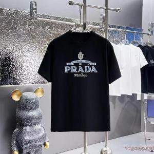 PRADA偽物 ブランド半袖Tシャツ夏季新作品 今年も人気！ 清潔感の高い新品