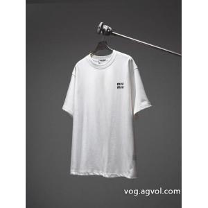 偽物 ブランド 販売半袖TシャツMIUMIUセレブ風  最新で男女兼用にもお勧め 優れた品質