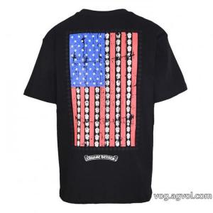 新しいスタイル 風通しの良いフレア 流行っている半袖Tシャツコピー ブランド 優良CHROME HEARTS