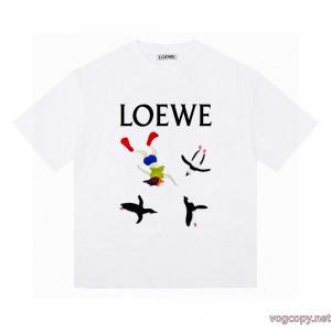 偽物 通販 サイト手元在庫限り 普段使いに最適の大人スタイル お得格安LOEWE半袖Tシャツ