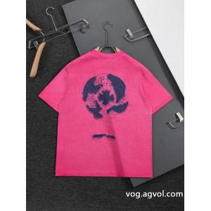 2026ファッション 雑誌掲載 夏に絶対使える限定的偽物 ブランドCHROME HEARTS半袖Tシャツ