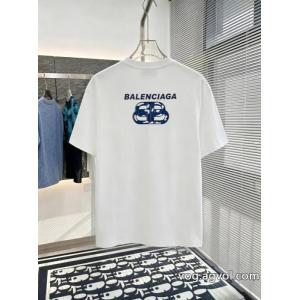 balenciaga激安 通販 専門店半袖Tシャツ男女兼用 エレガンスな雰囲気に 最落なし! 希少!