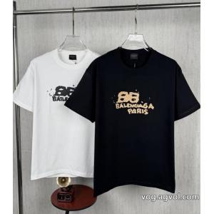 雑誌掲載 国内発 きちんと感が強い 大人の魅力balenciaga半袖Tシャツコピー 品 ブランド