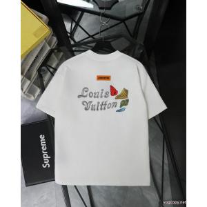 偽物 ブランド 激安即納!最大半額 完売確実! 素晴らしい2026の新作LOUIS VUITTON半袖Tシャツ
