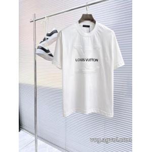LOUIS VUITTON半袖Tシャツ偽物 ブランド ショップ男女共用 超安値で完売！？ カワイイ雰囲気