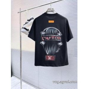 通販 ブランド着心地良く 2026季節限定 憧れブランドルイ ヴィトン半袖Tシャツ