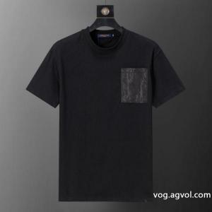 LOUIS VUITTON半袖Tシャツブランド 品 激安 通販注目する憧れブランドの新作 トップスをインするスタイル 高評価...