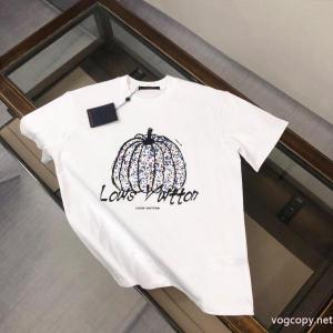 ブランド コピー 着払い半袖Tシャツ最新とても可愛い リラックススタイルが実現 柔らかい色調LOUIS VUITTON