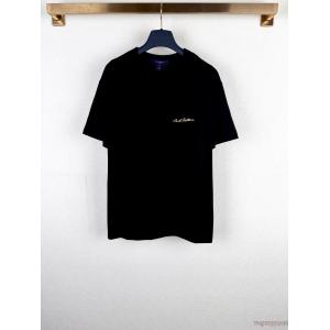 新作限定大人で素敵 優れた品質 センスを格上げ半袖TシャツLOUIS VUITTONブランド 偽物